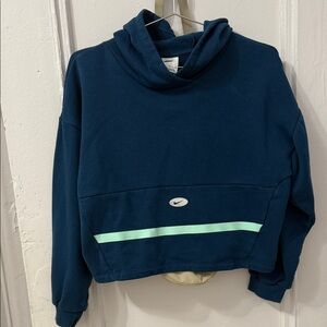 Nike Navy Sweatshirt with Mint Stripe